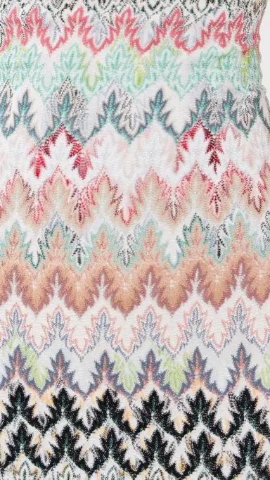 Missoni Short Dress White/Pink/Light Blue Tones | Thumbnail 6 Missoni Short Dress White/Pink/Light Blue Tones | Thumbnail 6