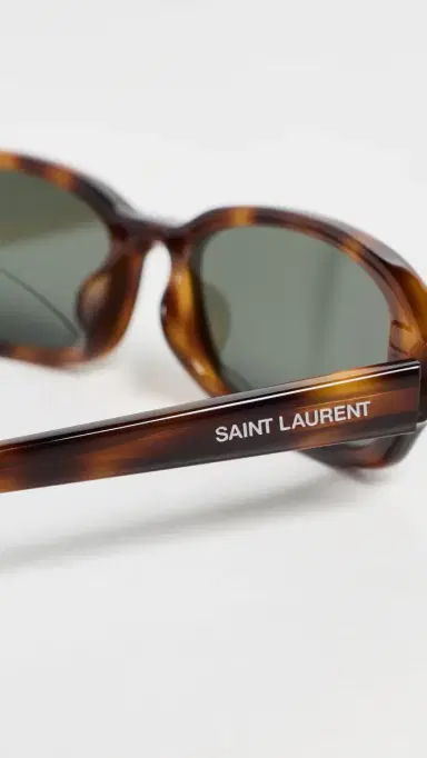 Saint Laurent SL 872 Erin Sunglasses Havana-Havana-Grey One Size | Thumbnail 5 Saint Laurent SL 872 Erin Sunglasses Havana-Havana-Grey One Size | Thumbnail 5
