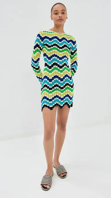 ESCVDO Victoria Mini Dress Blues/ime | Thumbnail 5 ESCVDO Victoria Mini Dress Blues/ime | Thumbnail 5