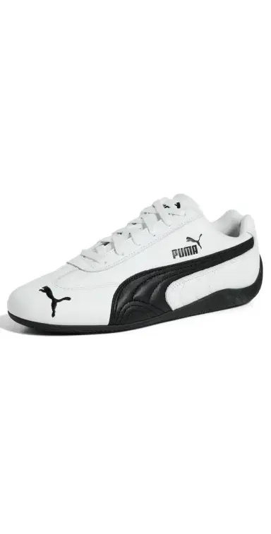 PUMA Speedcat Full Leather Sneakers Puma White-Puma Black | Thumbnail 1 PUMA Speedcat Full Leather Sneakers Puma White-Puma Black | Thumbnail 1