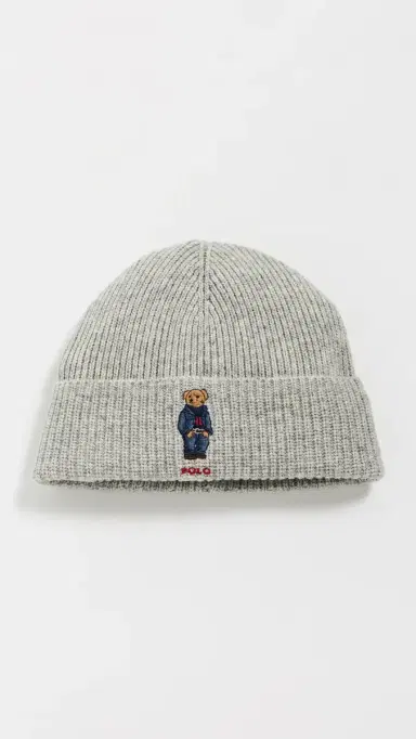 Polo Ralph Lauren Solid Denim Bear Beanie | Thumbnail 2 Polo Ralph Lauren Solid Denim Bear Beanie | Thumbnail 2