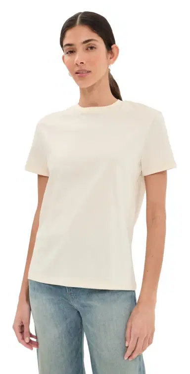 WARDROBE.NYC WARDROBE. NYC Classic T-Shirt Pearl | Thumbnail 1 WARDROBE.NYC WARDROBE. NYC Classic T-Shirt Pearl | Thumbnail 1