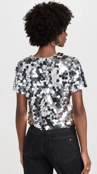 endless rose Fisheye Sequins Top Silver | Thumbnail 3 endless rose Fisheye Sequins Top Silver | Thumbnail 3