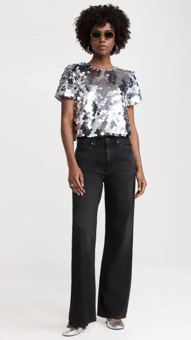 endless rose Fisheye Sequins Top Silver | Thumbnail 5 endless rose Fisheye Sequins Top Silver | Thumbnail 5