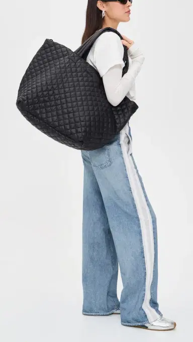 MZ Wallace Large Metro Deluxe Tote Bag Black One Size | Thumbnail 3 MZ Wallace Large Metro Deluxe Tote Bag Black One Size | Thumbnail 3