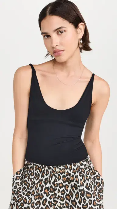 Free People Seamless V Neck Cami Black | Thumbnail 2 Free People Seamless V Neck Cami Black | Thumbnail 2