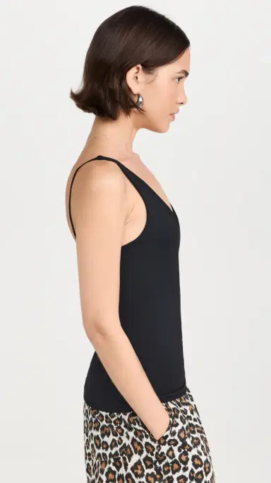 Free People Seamless V Neck Cami Black | Thumbnail 4 Free People Seamless V Neck Cami Black | Thumbnail 4