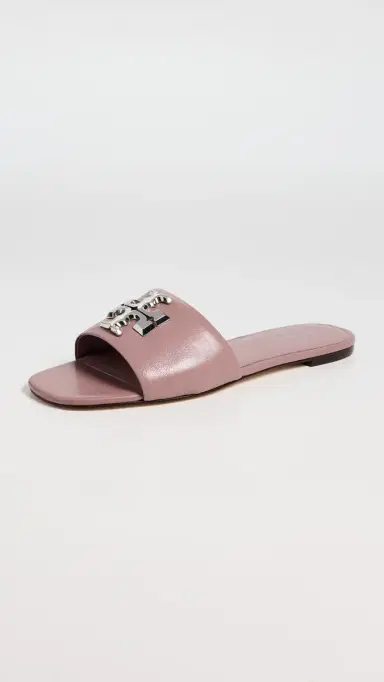 Tory Burch Eleanor Slides Light Mauve/Silver | Thumbnail 5 Tory Burch Eleanor Slides Light Mauve/Silver | Thumbnail 5