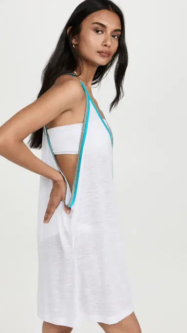 Pitusa Mini Sundress White | Thumbnail 4 Pitusa Mini Sundress White | Thumbnail 4