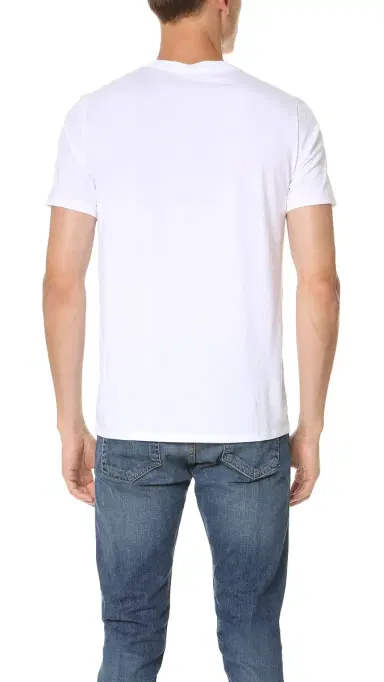 Vince Short Sleeve Pima Crew Neck Tee Optic White | Thumbnail 2 Vince Short Sleeve Pima Crew Neck Tee Optic White | Thumbnail 2
