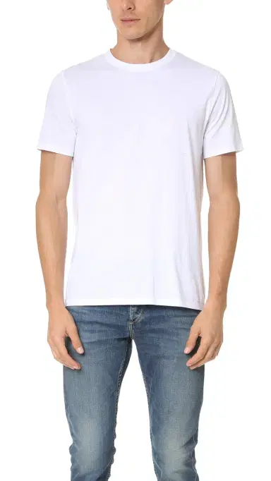 Vince Short Sleeve Pima Crew Neck Tee Optic White | Thumbnail 1 Vince Short Sleeve Pima Crew Neck Tee Optic White | Thumbnail 1