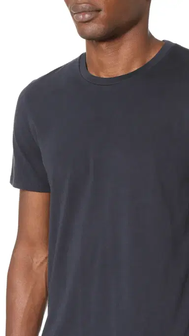 Vince Short Sleeve Pima Crew Neck Tee Coastal | Thumbnail 5 Vince Short Sleeve Pima Crew Neck Tee Coastal | Thumbnail 5