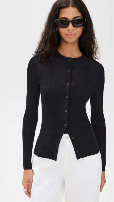 A.L.C. A.L.C. Fisher Cardigan Black | Thumbnail 2 A.L.C. A.L.C. Fisher Cardigan Black | Thumbnail 2