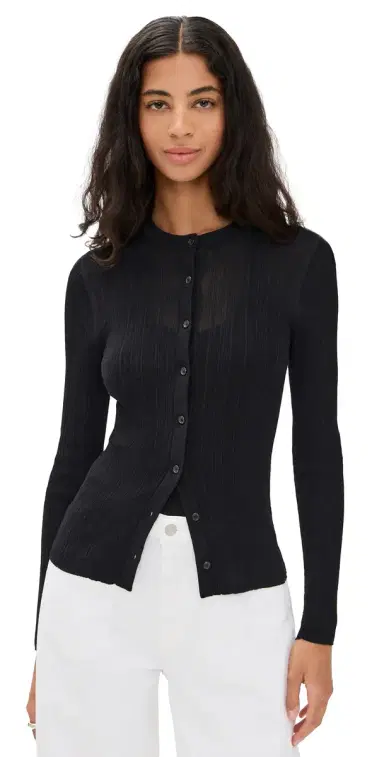 A.L.C. A.L.C. Fisher Cardigan Black | Thumbnail 1 A.L.C. A.L.C. Fisher Cardigan Black | Thumbnail 1