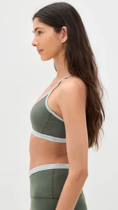 Beyond Yoga Outlines trappy Bra Dusty Forest Heather | Thumbnail 4 Beyond Yoga Outlines trappy Bra Dusty Forest Heather | Thumbnail 4