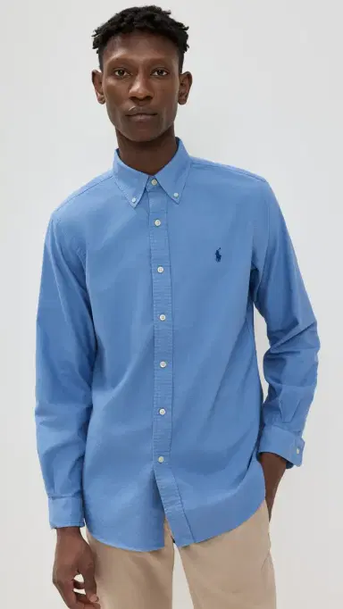 Polo Ralph Lauren Classic Fit Garment Dyed Oxford Shirt Bastille Blue L | Thumbnail 2 Polo Ralph Lauren Classic Fit Garment Dyed Oxford Shirt Bastille Blue L | Thumbnail 2