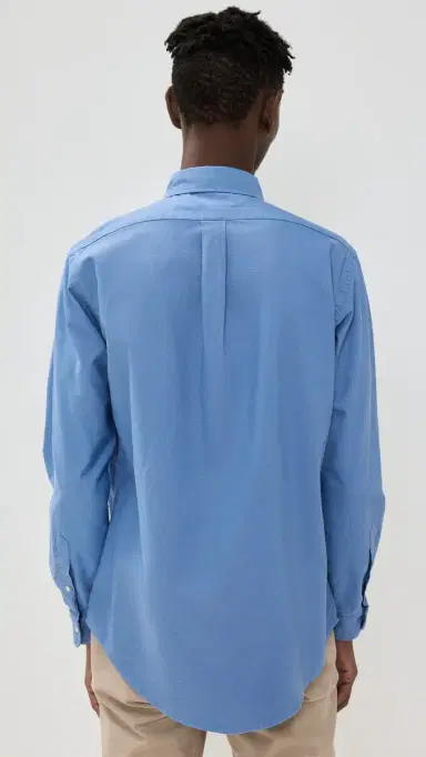 Polo Ralph Lauren Classic Fit Garment Dyed Oxford Shirt Bastille Blue L | Thumbnail 3 Polo Ralph Lauren Classic Fit Garment Dyed Oxford Shirt Bastille Blue L | Thumbnail 3