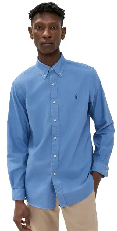 Polo Ralph Lauren Classic Fit Garment Dyed Oxford Shirt Bastille Blue L | Thumbnail 1 Polo Ralph Lauren Classic Fit Garment Dyed Oxford Shirt Bastille Blue L | Thumbnail 1