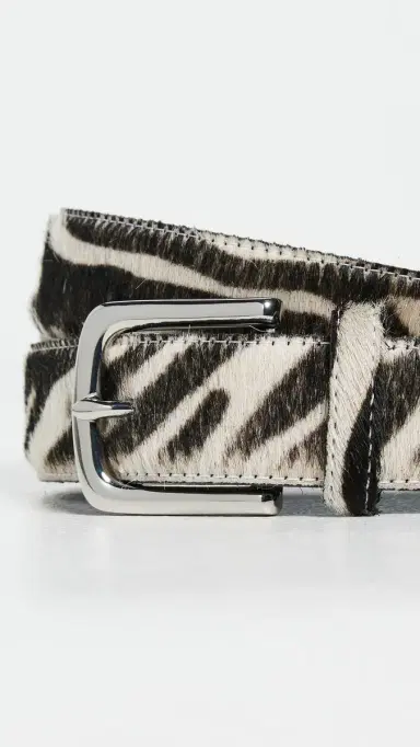 Tibi Classic Pony Hair Leather Belt | Thumbnail 5 Tibi Classic Pony Hair Leather Belt | Thumbnail 5