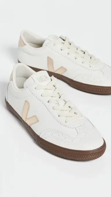 Veja Volley Sneakers White/Platine/Bark | Thumbnail 5 Veja Volley Sneakers White/Platine/Bark | Thumbnail 5