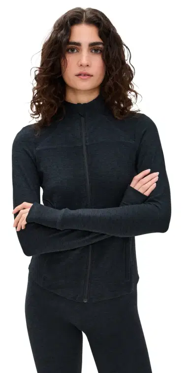 Beyond Yoga Spacedye Trails Active Jacket Darkest Night | Thumbnail 1 Beyond Yoga Spacedye Trails Active Jacket Darkest Night | Thumbnail 1