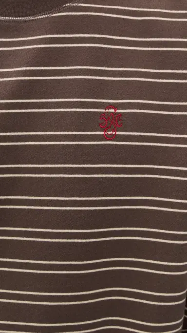 Stockholm Surfboard Club Benny Sweatshirt Brown Stripe | Thumbnail 6 Stockholm Surfboard Club Benny Sweatshirt Brown Stripe | Thumbnail 6