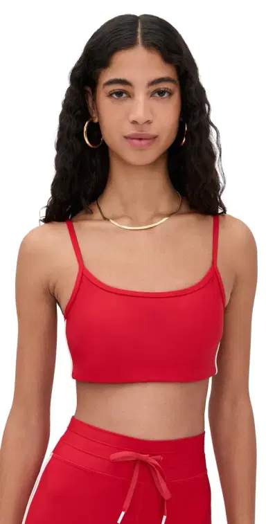 The Upside Oxford Hutton Scoop Bra Cherry | Thumbnail 1 The Upside Oxford Hutton Scoop Bra Cherry | Thumbnail 1