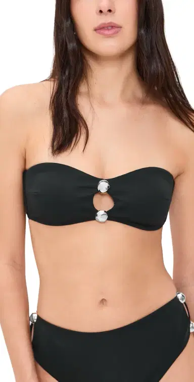 SIMKHAI Nicola Bandeau Bikini Top Black | Thumbnail 1 SIMKHAI Nicola Bandeau Bikini Top Black | Thumbnail 1