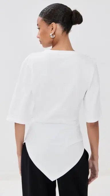RÓHE Re-Invented Twisted T-Shirt Optic White 34 | Thumbnail 3 RÓHE Re-Invented Twisted T-Shirt Optic White 34 | Thumbnail 3
