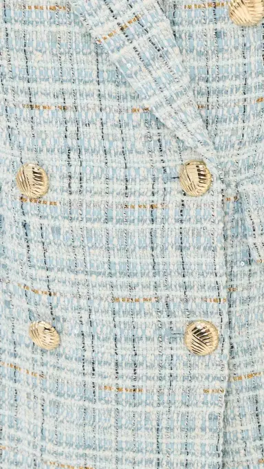 Generation Love Arielle Tweed Blazer Aqua elange | Thumbnail 6 Generation Love Arielle Tweed Blazer Aqua elange | Thumbnail 6