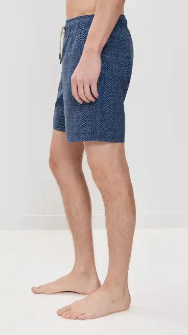Fair Harbor The Bayberry wim Trunks 7 Navy hibori | Thumbnail 4 Fair Harbor The Bayberry wim Trunks 7 Navy hibori | Thumbnail 4