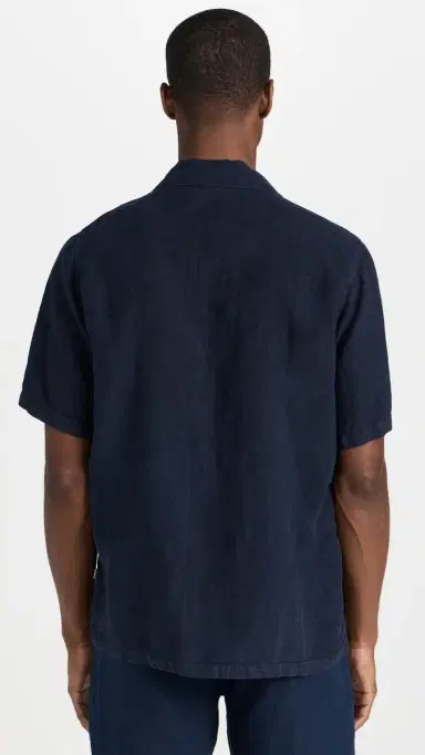 NN07 Julio inen Camp Shirt Navy Blue | Thumbnail 3 NN07 Julio inen Camp Shirt Navy Blue | Thumbnail 3