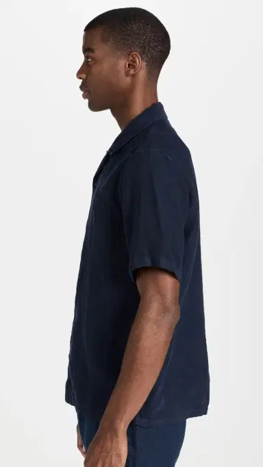 NN07 Julio inen Camp Shirt Navy Blue | Thumbnail 4 NN07 Julio inen Camp Shirt Navy Blue | Thumbnail 4