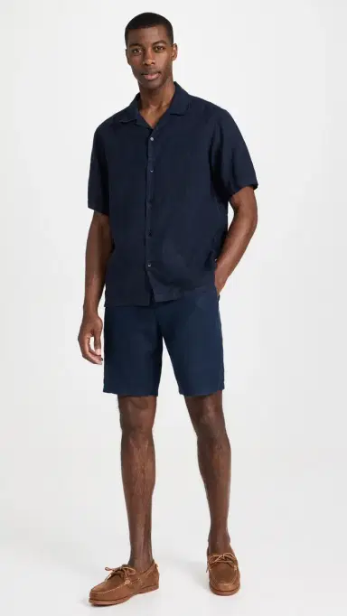 NN07 Julio inen Camp Shirt Navy Blue | Thumbnail 5 NN07 Julio inen Camp Shirt Navy Blue | Thumbnail 5