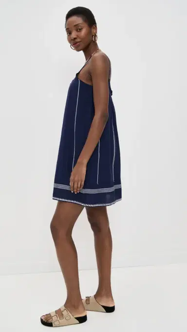 Lemlem Nunu Swing Dress Navy M | Thumbnail 4 Lemlem Nunu Swing Dress Navy M | Thumbnail 4