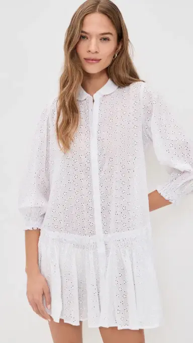 Poupette St Barth Tesorino Mini Dress White S/M | Thumbnail 2 Poupette St Barth Tesorino Mini Dress White S/M | Thumbnail 2