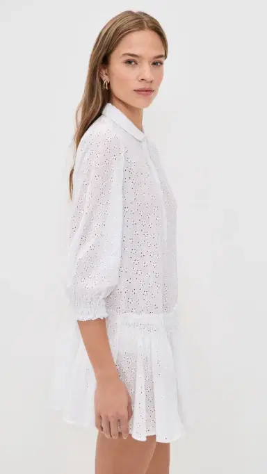 Poupette St Barth Tesorino Mini Dress White S/M | Thumbnail 4 Poupette St Barth Tesorino Mini Dress White S/M | Thumbnail 4