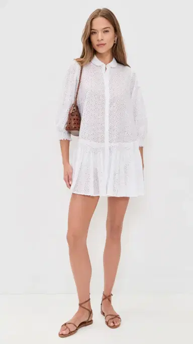 Poupette St Barth Tesorino Mini Dress White S/M | Thumbnail 5 Poupette St Barth Tesorino Mini Dress White S/M | Thumbnail 5