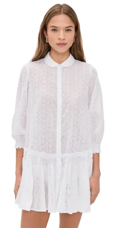 Poupette St Barth Tesorino Mini Dress White S/M | Thumbnail 1 Poupette St Barth Tesorino Mini Dress White S/M | Thumbnail 1