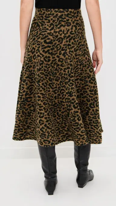 LE BOP Cheetah A-ine Skirt Camel Cheetah | Thumbnail 3 LE BOP Cheetah A-ine Skirt Camel Cheetah | Thumbnail 3