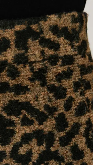 LE BOP Cheetah A-ine Skirt Camel Cheetah | Thumbnail 6 LE BOP Cheetah A-ine Skirt Camel Cheetah | Thumbnail 6