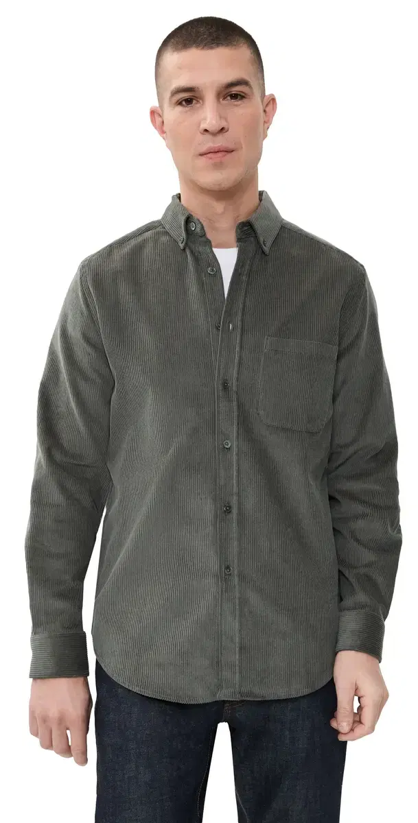 obo 2.0 Corduroy Button Down Shirt Grey obo 2.0 Corduroy Button Down Shirt Grey