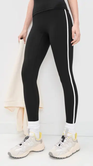 FORM Layered Full Leggings Black w/ White Contrast XS | Thumbnail 2 FORM Layered Full Leggings Black w/ White Contrast XS | Thumbnail 2