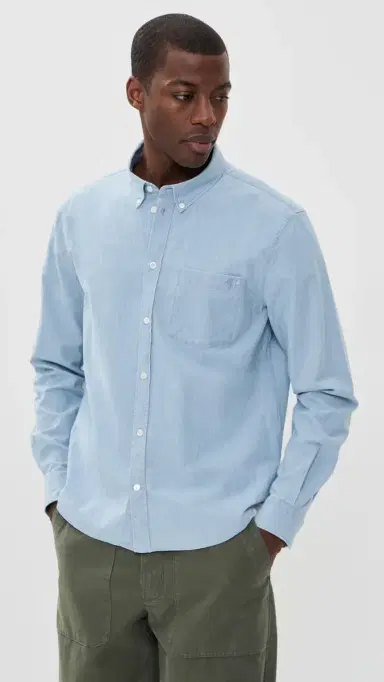 Maison Kitsuné Profile Fox Regular hirt Pure Blue | Thumbnail 2 Maison Kitsuné Profile Fox Regular hirt Pure Blue | Thumbnail 2