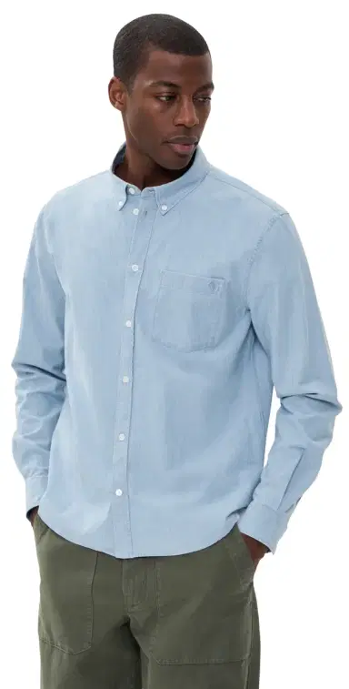 Maison Kitsuné Profile Fox Regular hirt Pure Blue | Thumbnail 1 Maison Kitsuné Profile Fox Regular hirt Pure Blue | Thumbnail 1