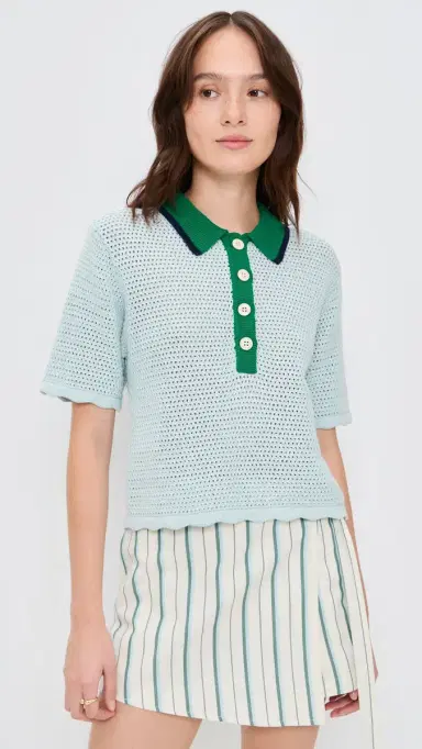 Birds of Paradis Amalia Polo Light Blue | Thumbnail 2 Birds of Paradis Amalia Polo Light Blue | Thumbnail 2