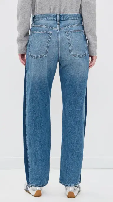 Madewell Pieced Barrel-Leg Jeans in Linden Wash Linden Wash | Thumbnail 3 Madewell Pieced Barrel-Leg Jeans in Linden Wash Linden Wash | Thumbnail 3
