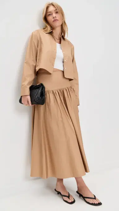 Solid & Striped The Magnolia kirt Camel | Thumbnail 4 Solid & Striped The Magnolia kirt Camel | Thumbnail 4
