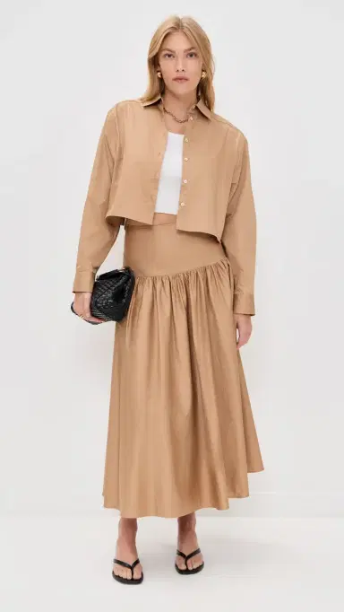 Solid & Striped The Magnolia kirt Camel | Thumbnail 5 Solid & Striped The Magnolia kirt Camel | Thumbnail 5
