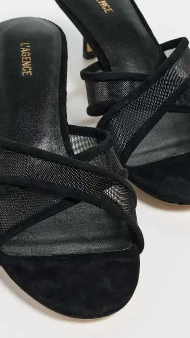 L'AGENCE Padua Sandals Black | Thumbnail 6 L'AGENCE Padua Sandals Black | Thumbnail 6